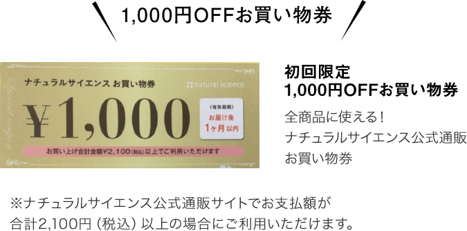 1,000円OFFお買い物券